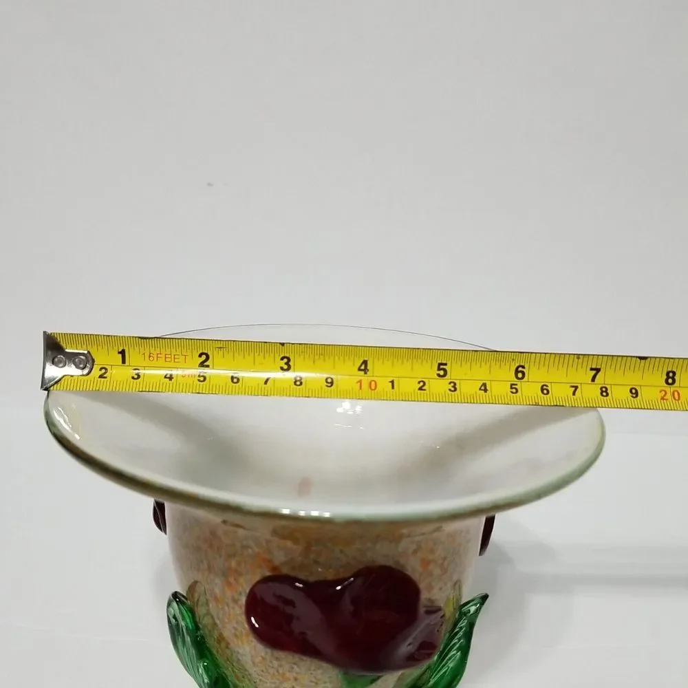 Vintage Italian Murano Art Glass Planter‎ Vase, 5 1/4